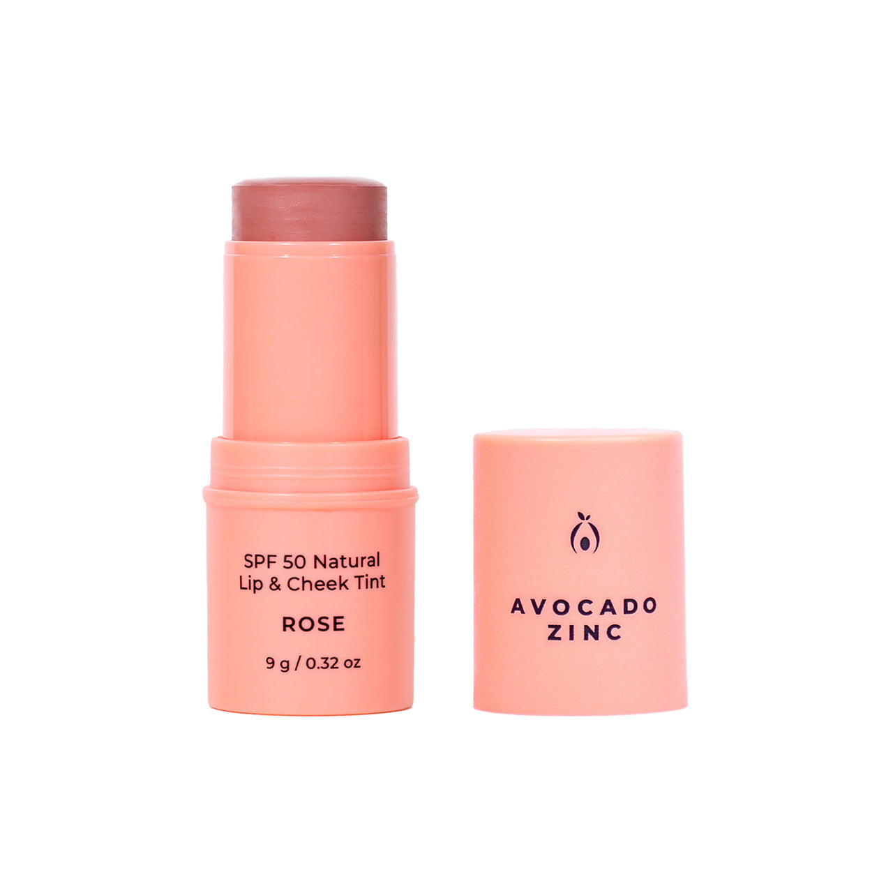 AVOCADO ZINC - SPF 50 NATURAL LIP & CHEEK TINT ROSE - STUDIO JO STORE  