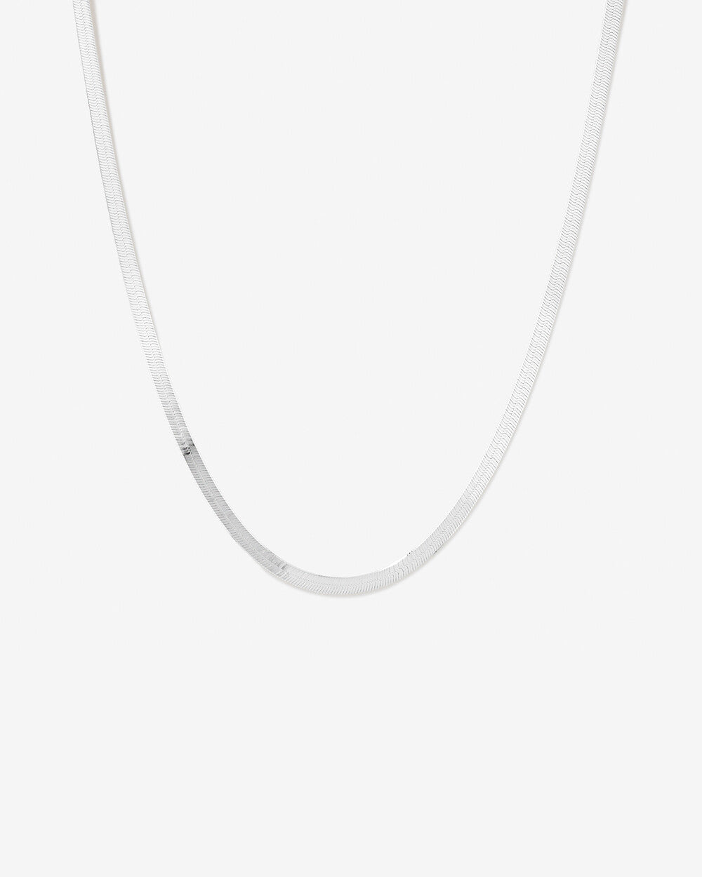 SNAKE CHAIN NECKLACE  SILVER