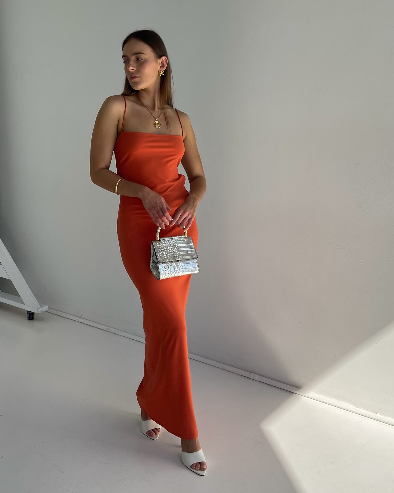 AMAIA THE LABEL - TANAYA DRESS ORANGE - STUDIO JO STORE  