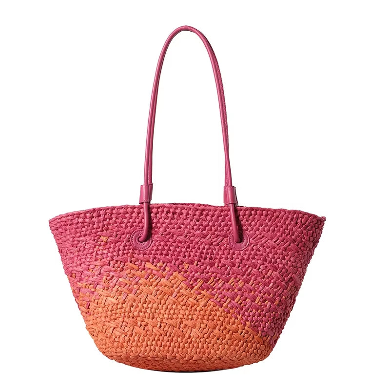 STRAW BEACH BAG MULTI - STUDIO JO STORE  