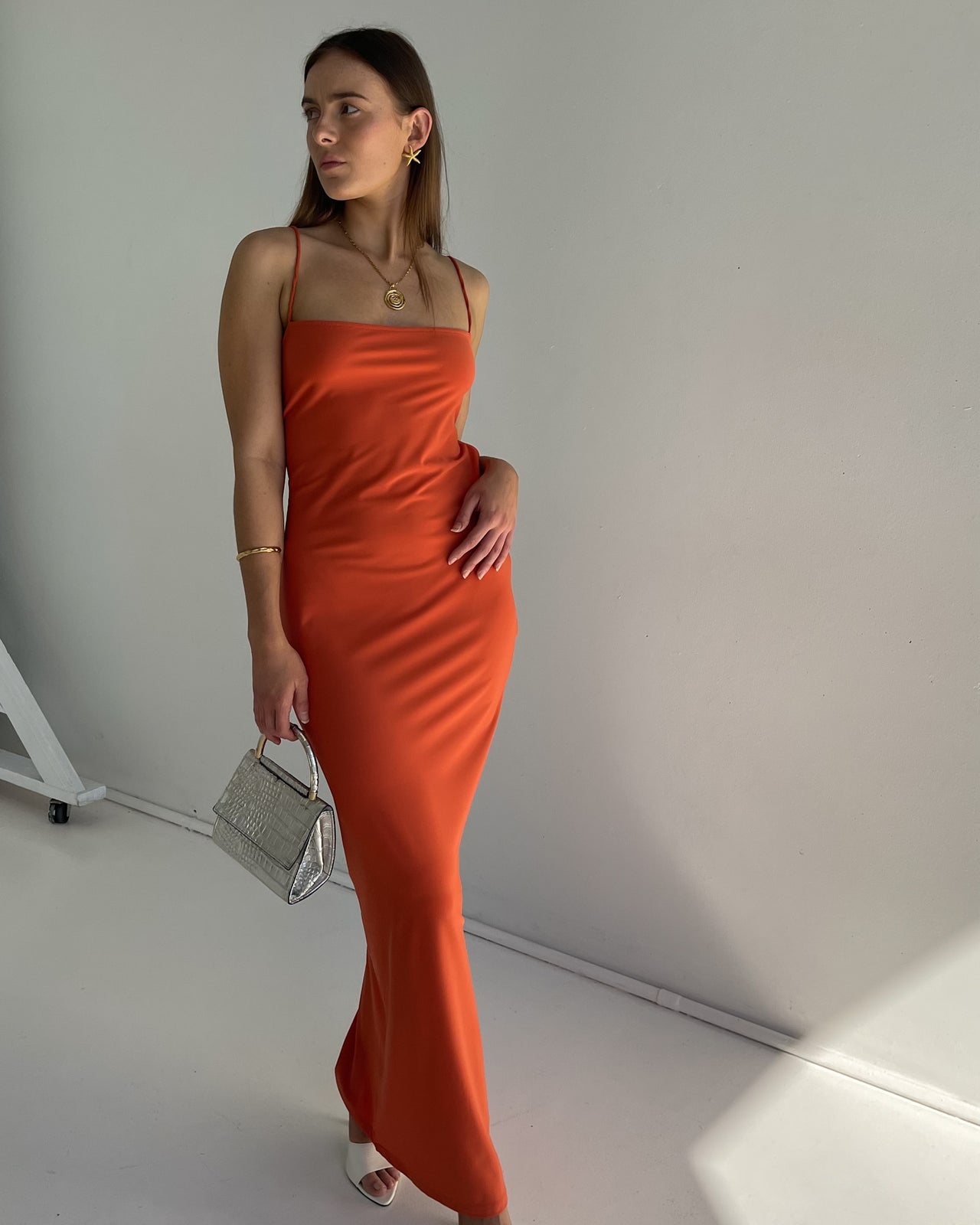 AMAIA THE LABEL - TANAYA DRESS ORANGE - STUDIO JO STORE  