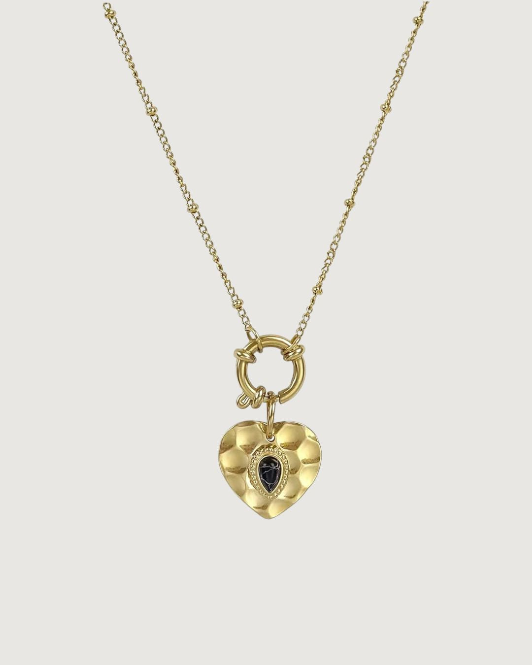 HEART CHARM PENDANT NECKLACE - STUDIO JO STORE  