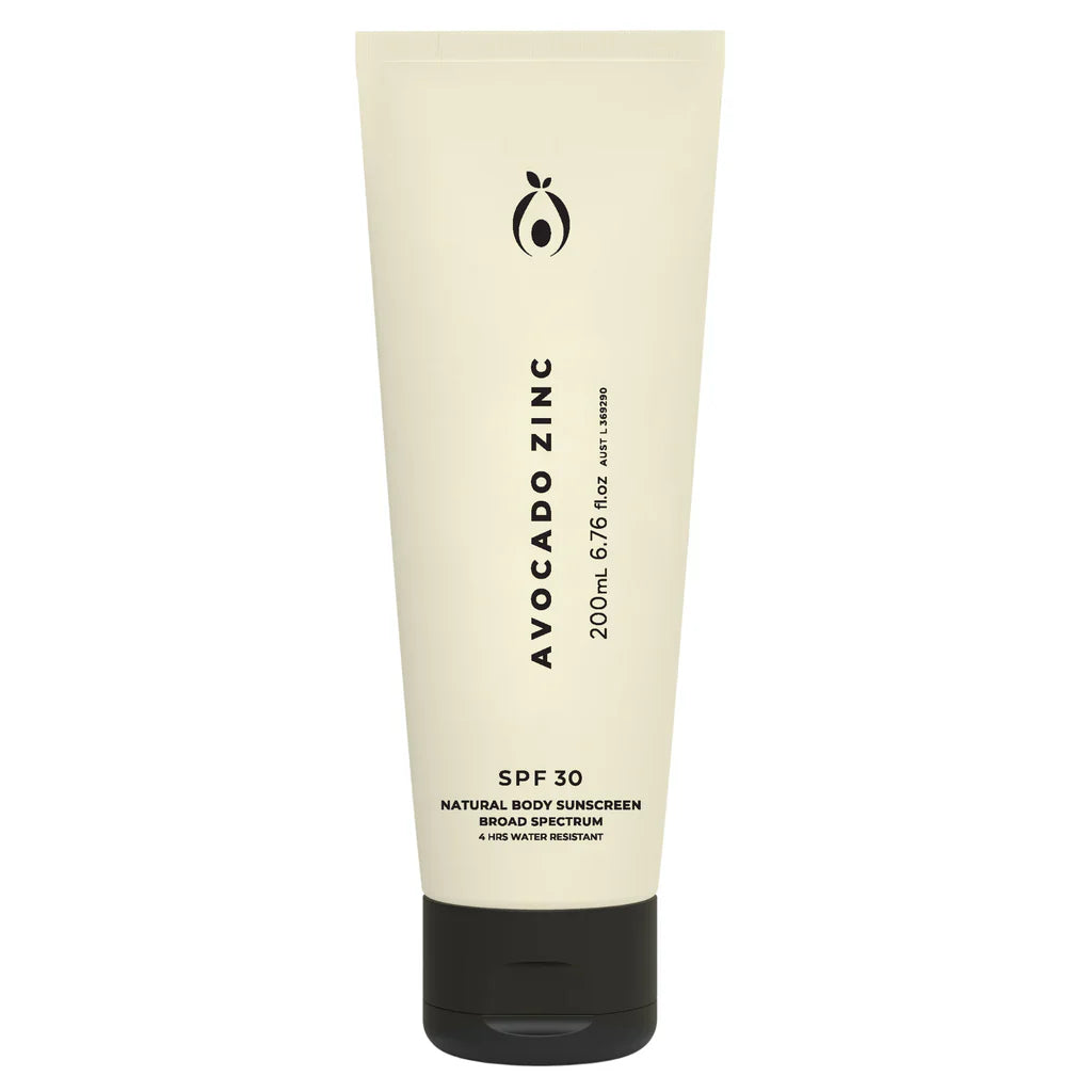 AVOCADO ZINC  SPF 30 NATURAL BODY SUNSCREEN