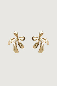 Thumbnail for FLOWER STUD EARRINGS GOLD