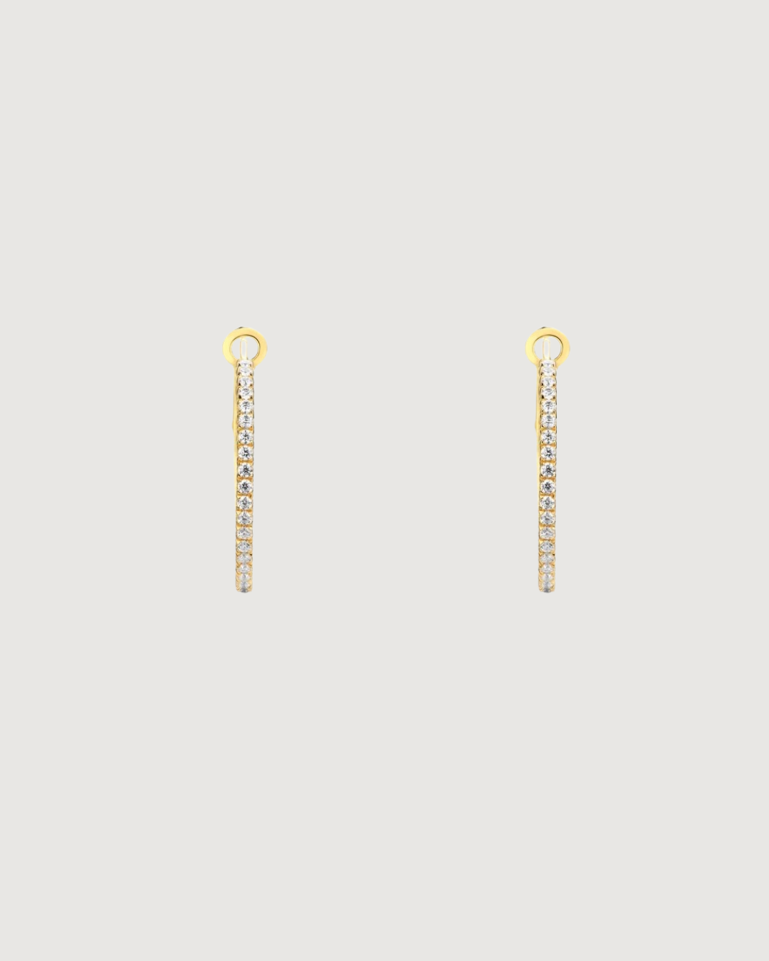 MOISSANITE HOOP EARRINGS GOLD - STUDIO JO STORE  