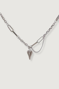 Thumbnail for CUPID HEART CHAIN NECKLACE SILVER