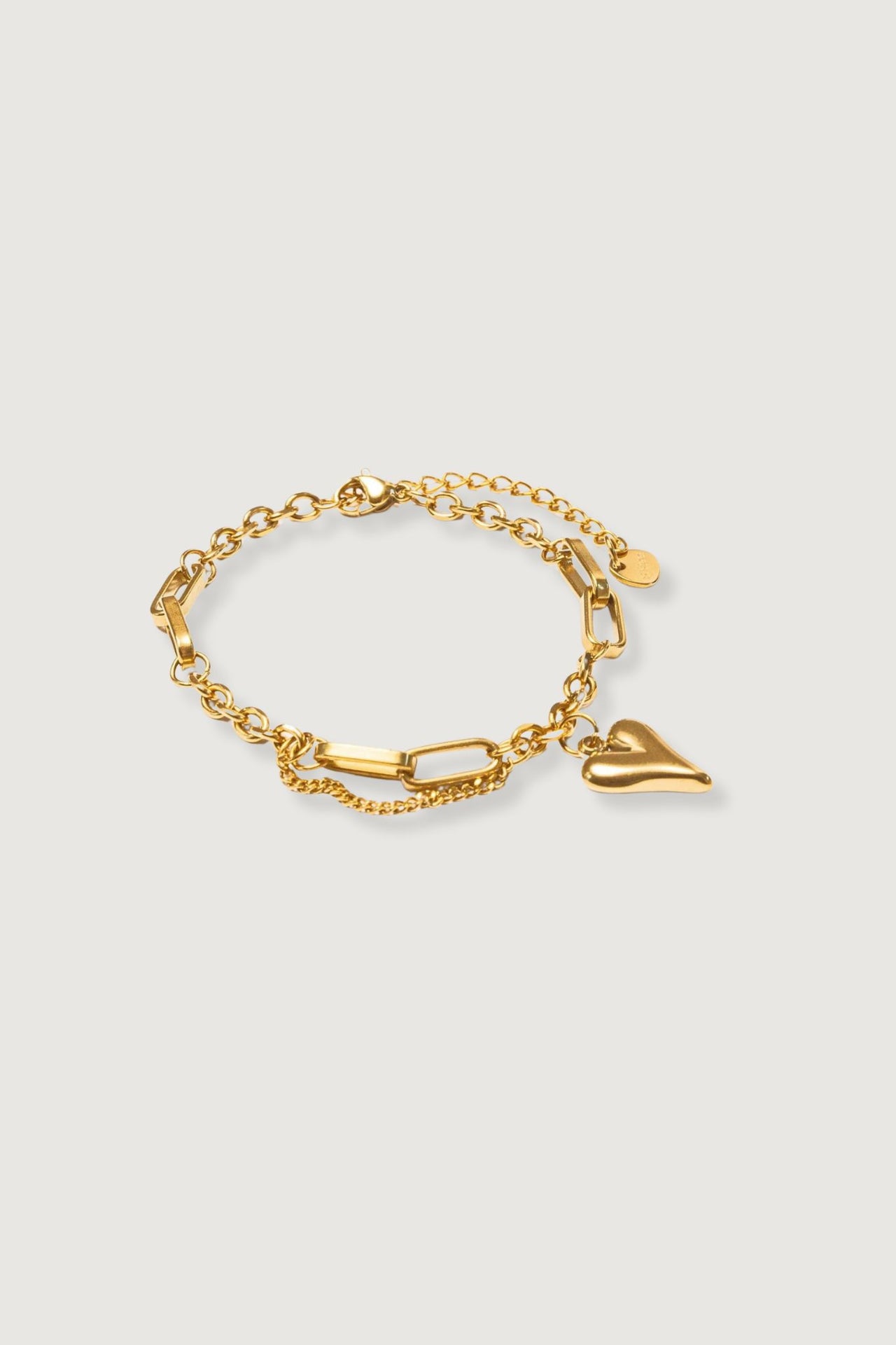 CUPID HEART CHAIN BRACELET GOLD