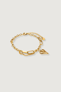 Thumbnail for CUPID HEART CHAIN BRACELET GOLD