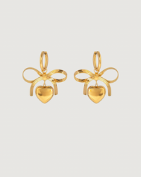 Thumbnail for SWEETHEART BOW EARRINGS GOLD