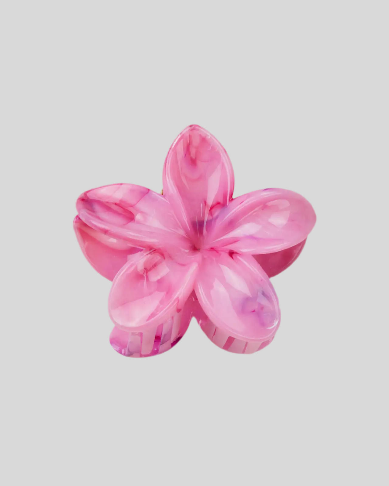 HIBISCUS FLOWER HAIR CLIP 8CM MARBLE SORBET MULTI - STUDIO JO STORE  