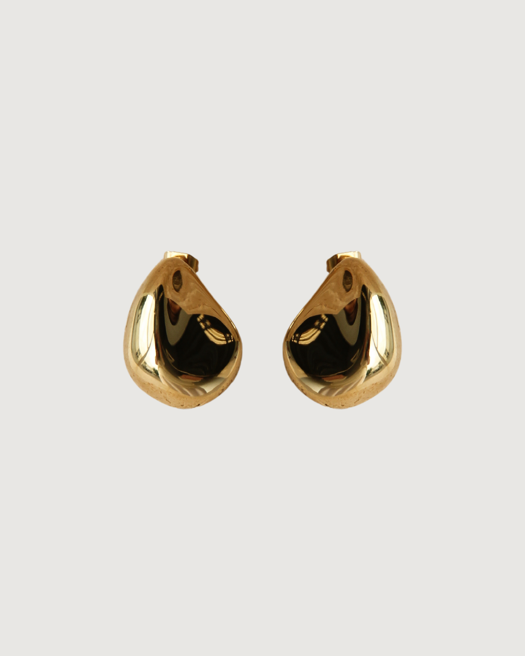 GOLD MALONE STUD EARRINGS - STUDIO JO STORE  