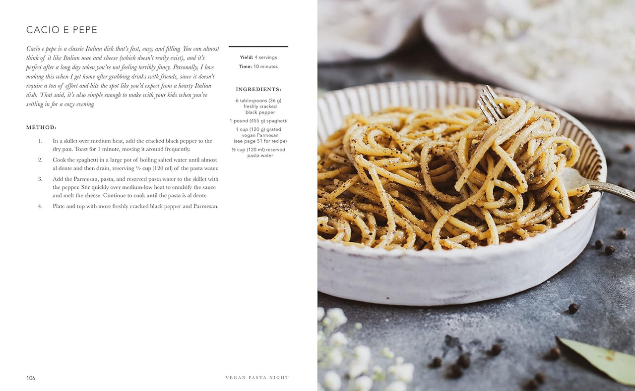 VEGAN PASTA NIGHT: A MODERN GUIDE TO ITALIAN-STYLECOOKING BY BRIANA CLAXTON - STUDIO JO STORE  