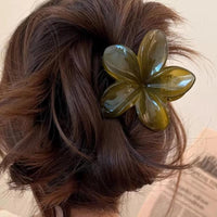 Thumbnail for HIBISCUS FLOWER HAIR CLIP 8CM NEUTRAL MULTI - STUDIO JO STORE  