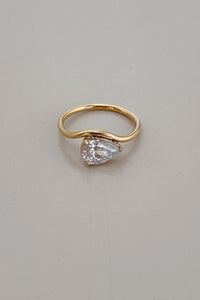 Thumbnail for TEARDROP DIAMOND RING GOLD