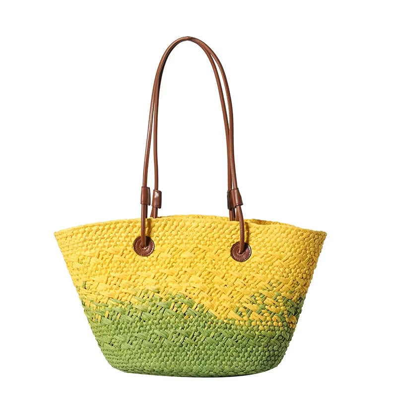 STRAW BEACH BAG MULTI - STUDIO JO STORE  