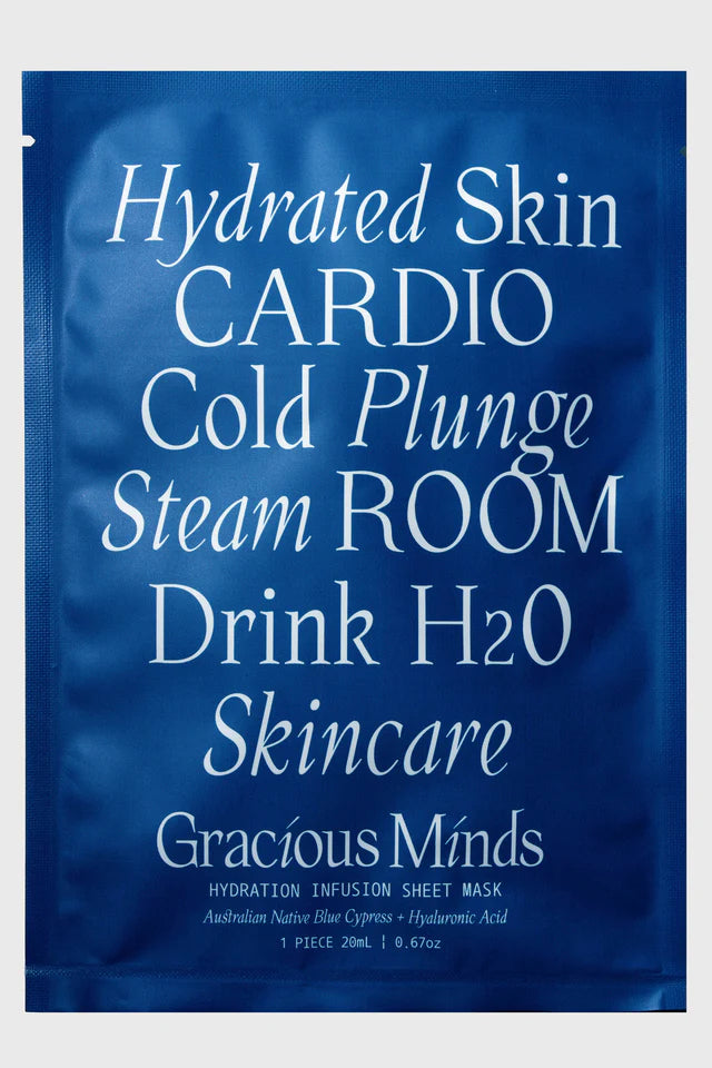 GRACIOUS MINDS HYDRATION INFUSION SHEET MASK - STUDIO JO STORE  