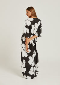 Thumbnail for PIPPA RIDLEY TULUM MAXI DRESS CHARCOAL BLOOM