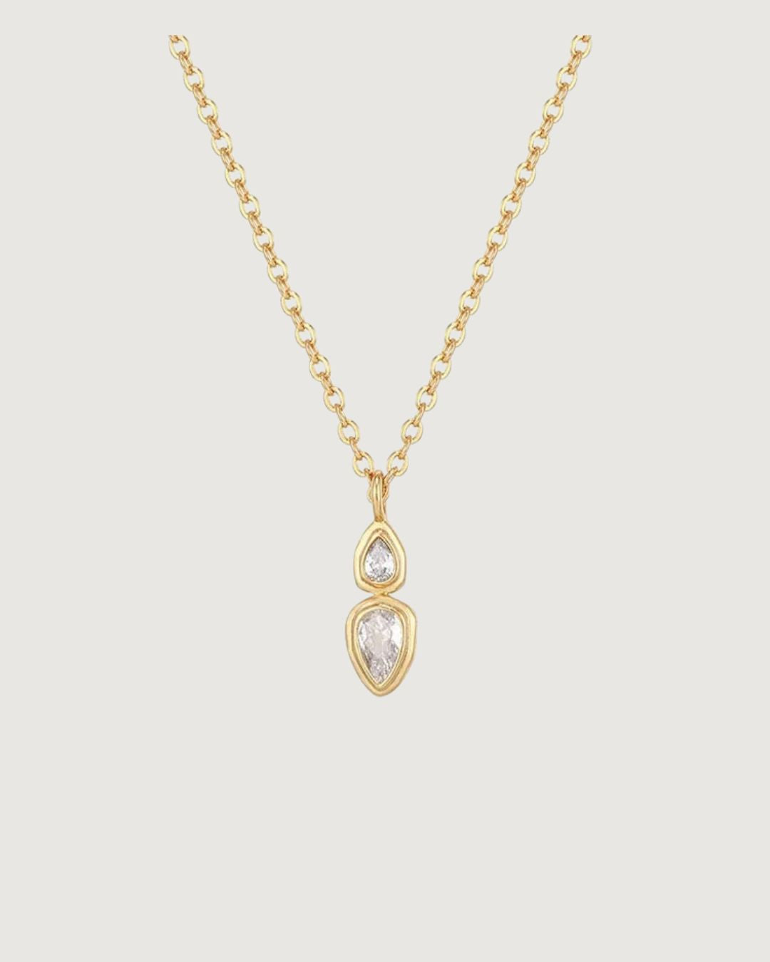 CELESTIAL TEARDROP NECKLACE GOLD