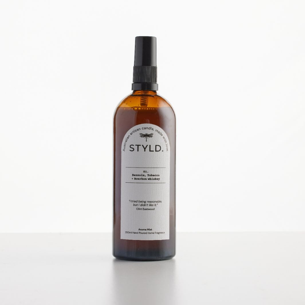 No. 01  Benzoin, Tobacco & Bourbon Whiskey Mist - STUDIO JO STORE  