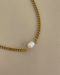 Thumbnail for MADELINE PEARL CHAIN CHOKER NECKLACE GOLD - STUDIO JO STORE  