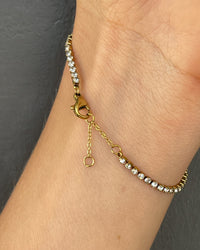 Thumbnail for FINE TENNIS BRACELET 18K GOLD