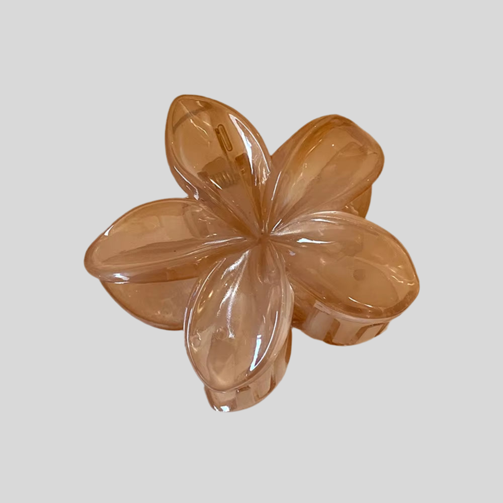 HIBISCUS FLOWER HAIR CLIP 8CM NEUTRAL MULTI - STUDIO JO STORE  