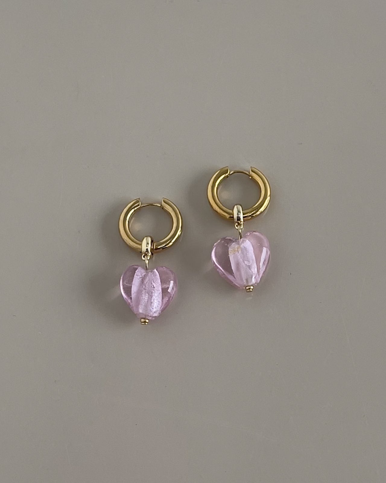 BLUSH BABE HEART DROP EARRINGS PINK - STUDIO JO STORE  