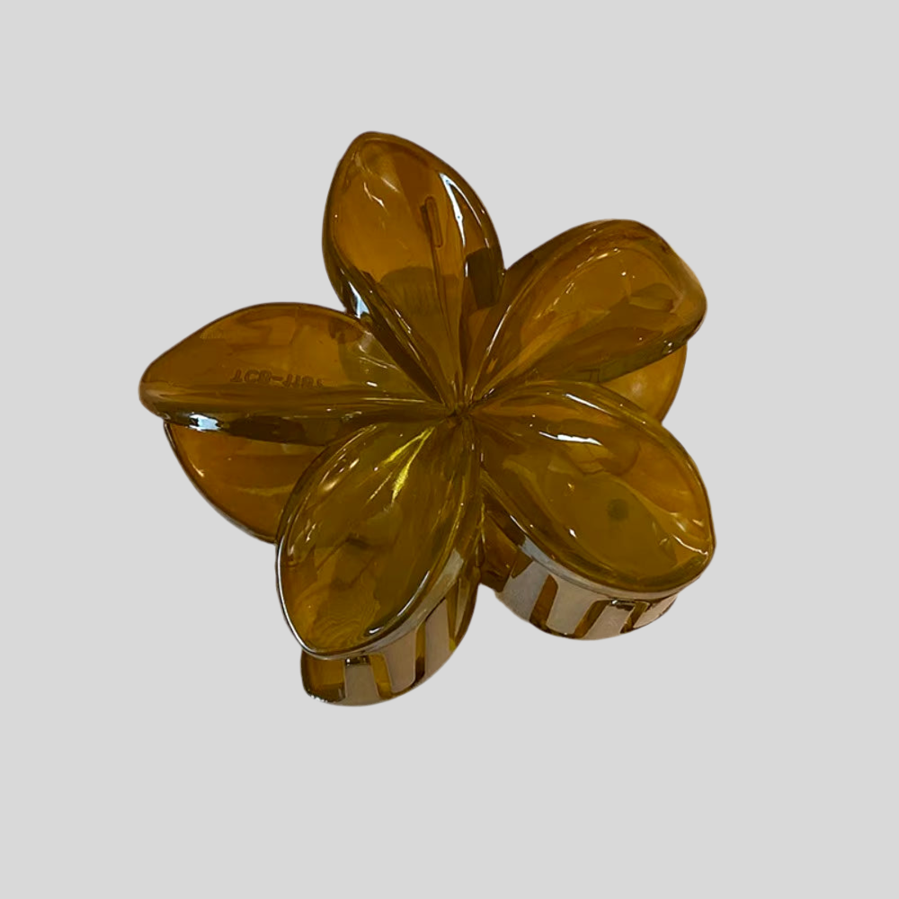 HIBISCUS FLOWER HAIR CLIP 8CM NEUTRAL MULTI - STUDIO JO STORE  