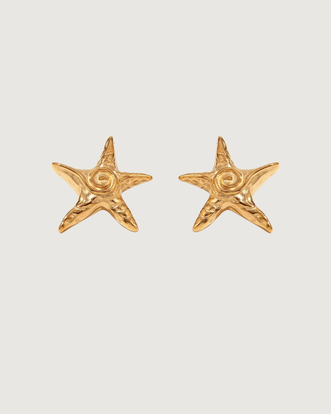 STARFISH STUD EARRINGS 18K GOLD PVD - STUDIO JO STORE  