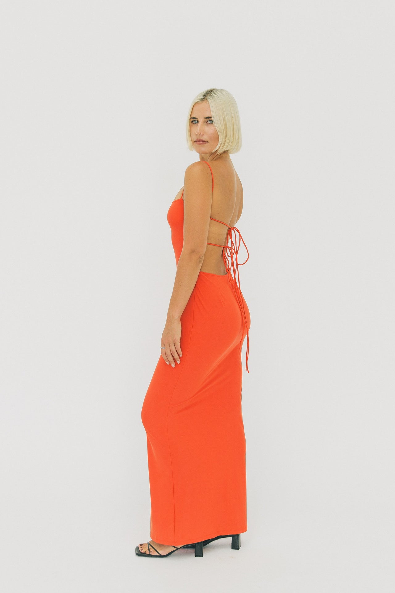 AMAIA THE LABEL - TANAYA DRESS ORANGE - STUDIO JO STORE  