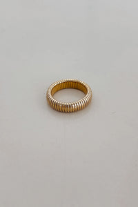 Thumbnail for COILED STRECH SLINKY RING GOLD