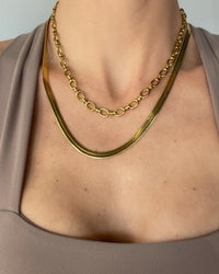 Thumbnail for SNAKE CHAIN NECKLACE 18K GOLD PVC