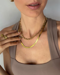 Thumbnail for SNAKE CHAIN NECKLACE 18K GOLD PVC