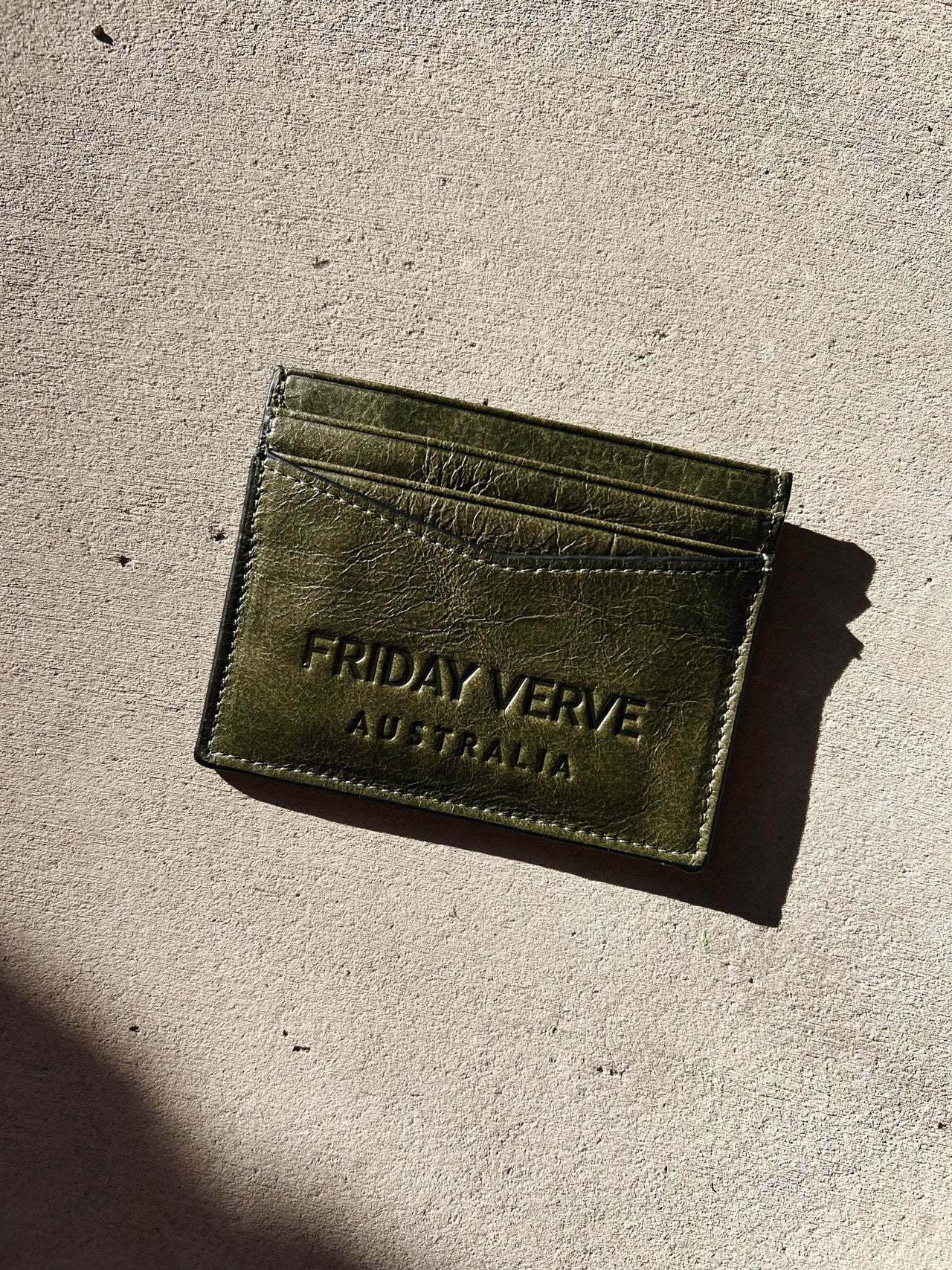 FRIDAY VERVE CARD HOLDER OLIVE