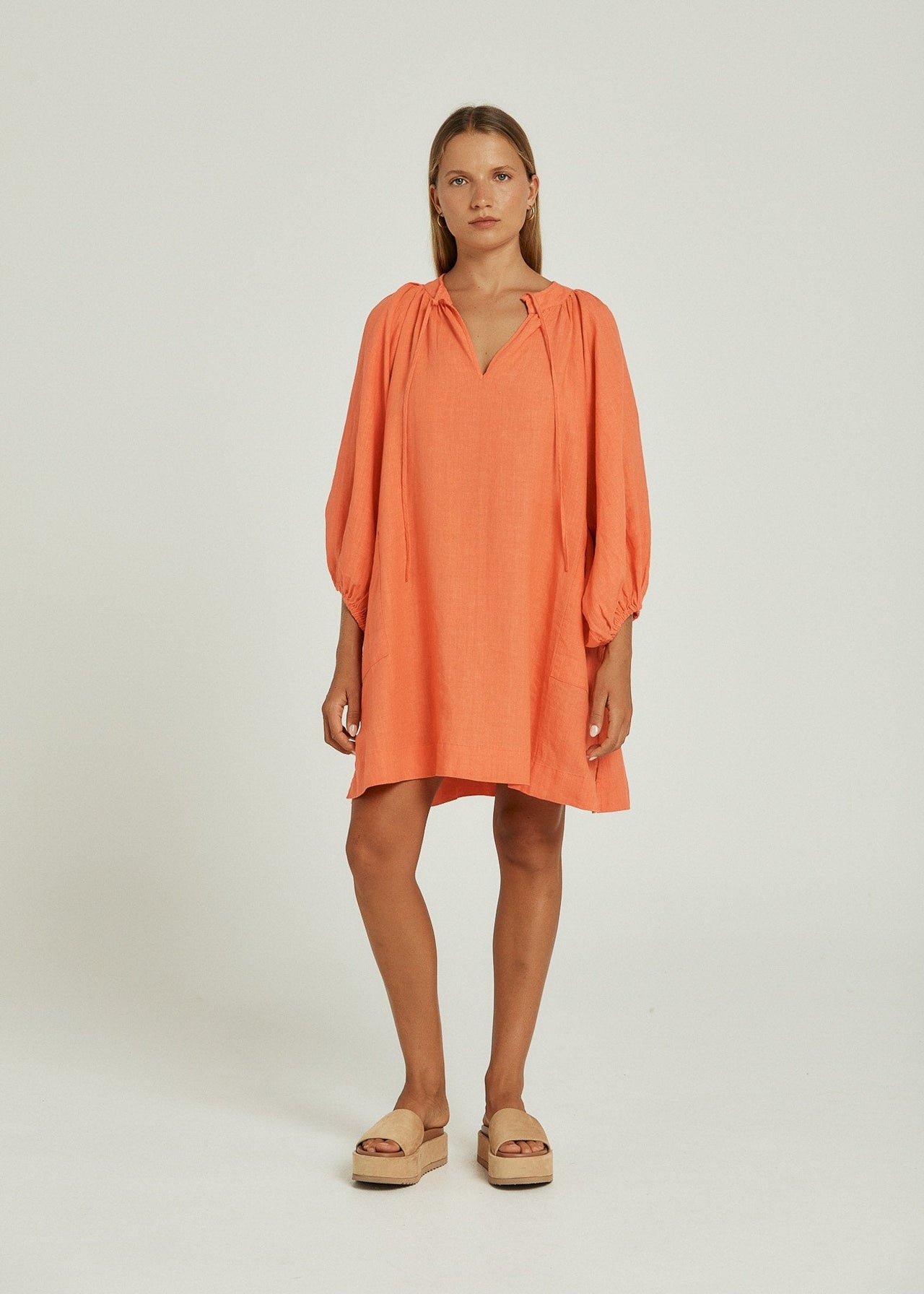 PIPPA RIDLEY SANGRIA DRESS CORAL