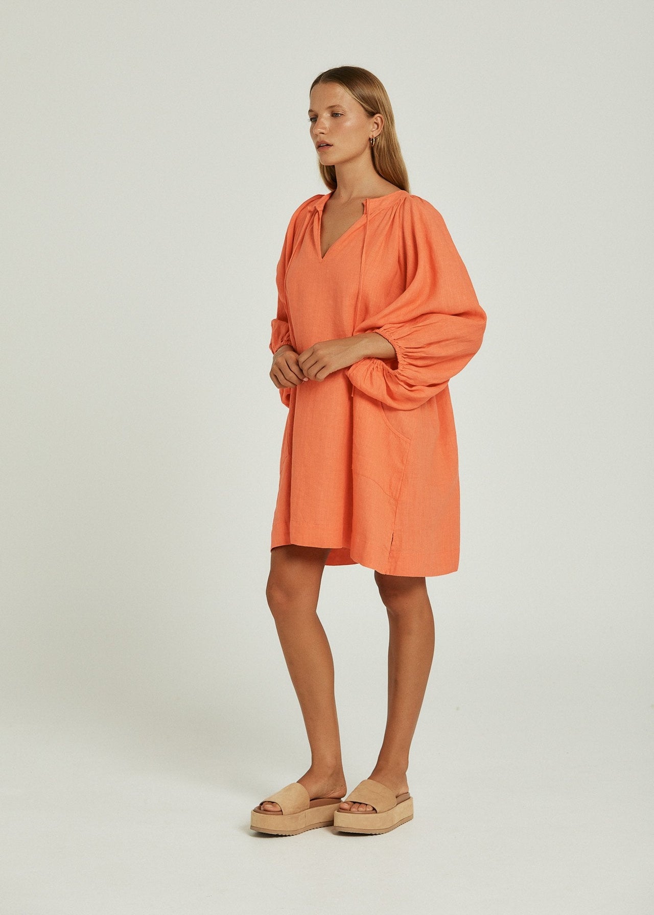 PIPPA RIDLEY SANGRIA DRESS CORAL