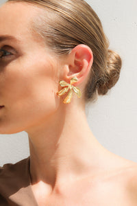 Thumbnail for FLOWER STUD EARRINGS GOLD