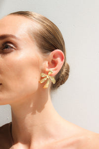 Thumbnail for FLOWER STUD EARRINGS GOLD