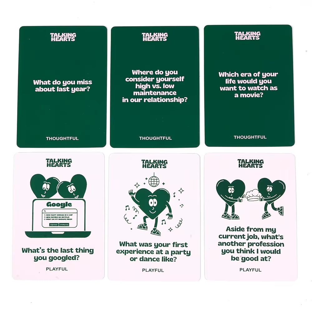 TALKING HEARTS COUPLES CONVERSATION CARD GAME - STUDIO JO STORE  