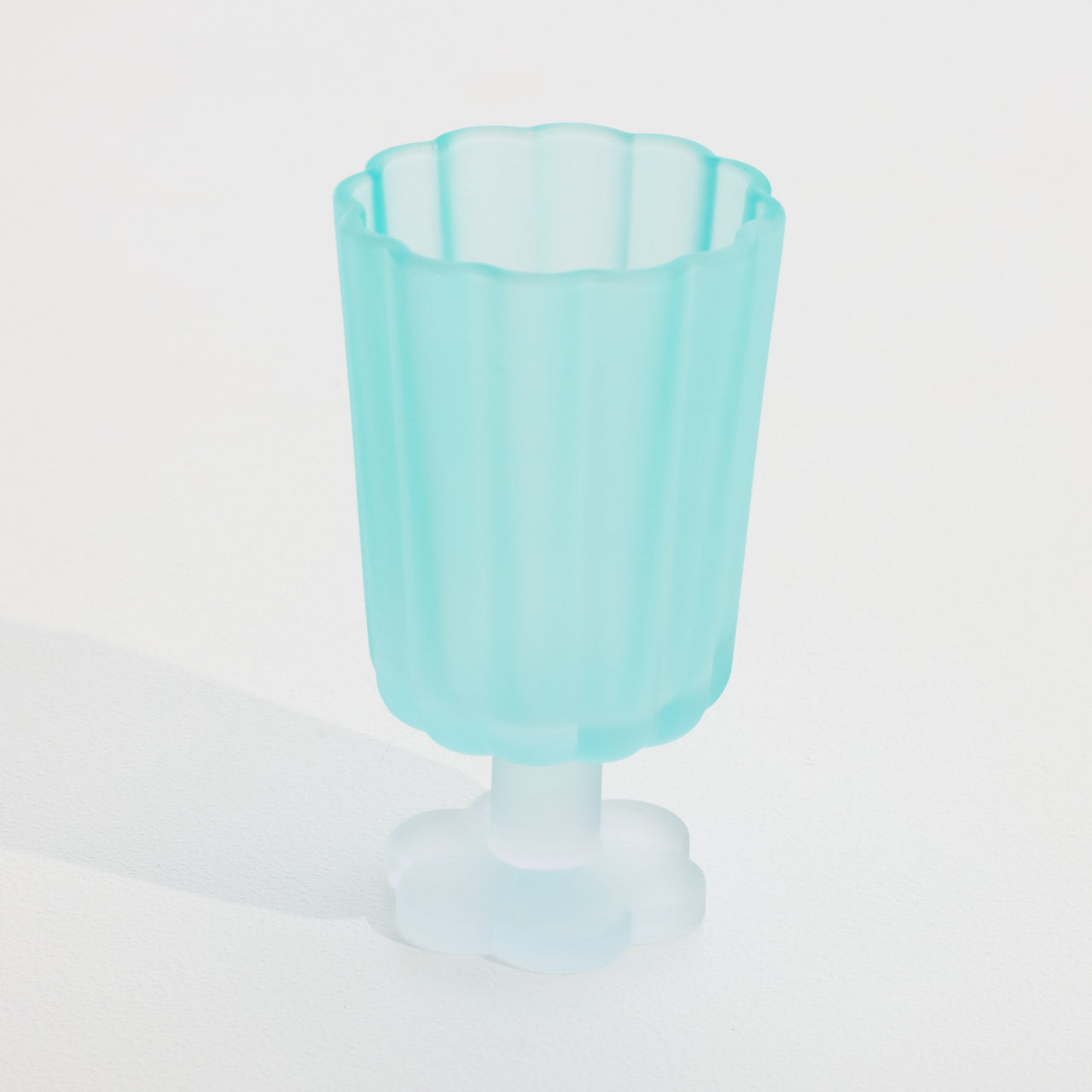 Petal Glass Goblet I Bluebird - STUDIO JO STORE  