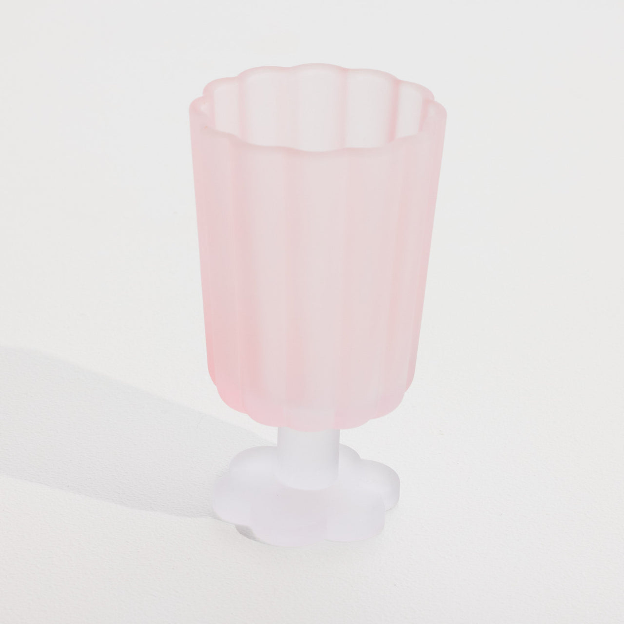 Petal Glass Goblet I Strawberries & Cream - STUDIO JO STORE  