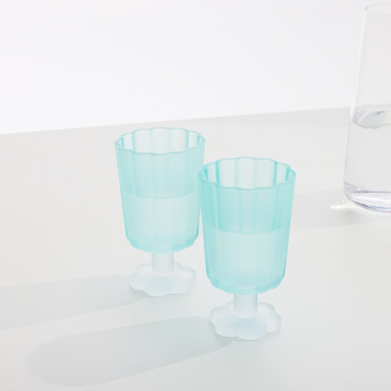 Petal Glass Goblet I Bluebird - STUDIO JO STORE  